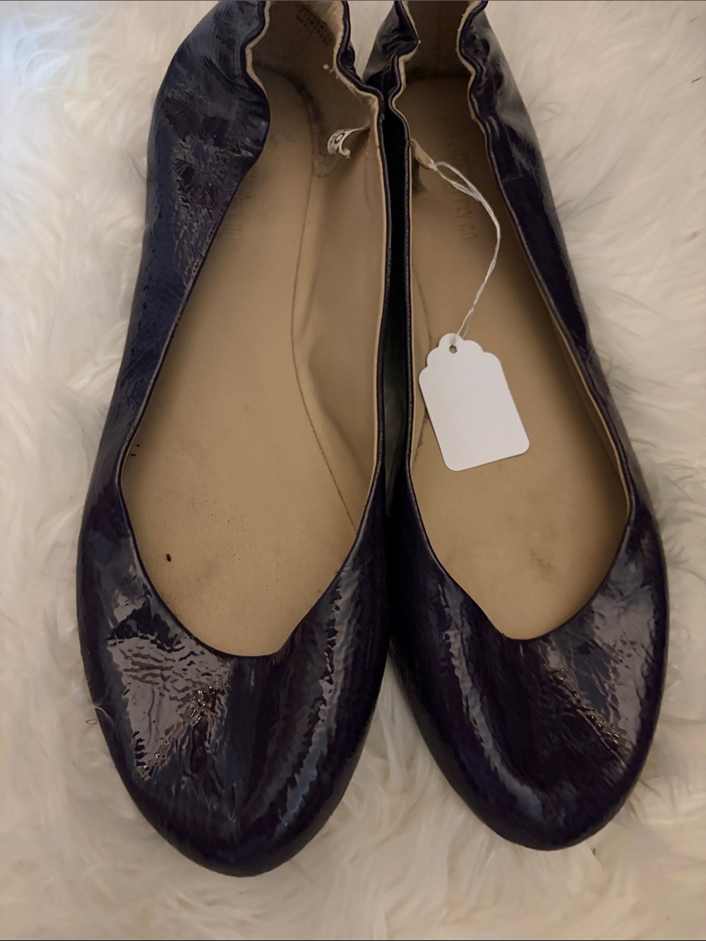 Mossimo Supply Co. Patent Ballet Flats in Deep Purple